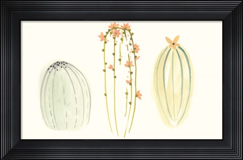 Framed Funky Succulents I Print