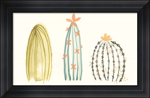 Framed Funky Succulents II Print