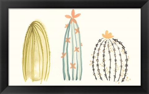 Framed Funky Succulents II Print