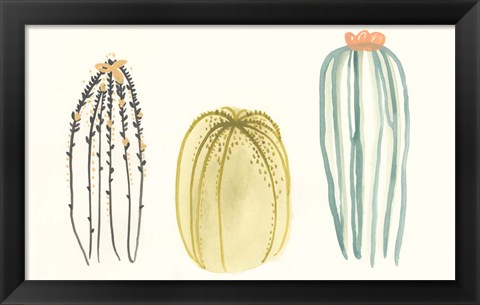 Framed Funky Succulents III Print