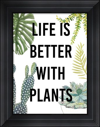Framed Plant Love III Print