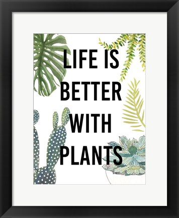 Framed Plant Love III Print