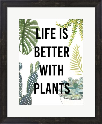 Framed Plant Love III Print
