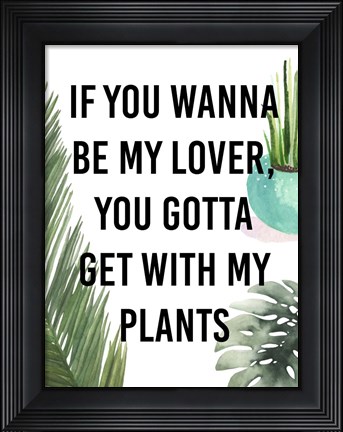 Framed Plant Love IV Print