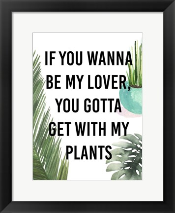 Framed Plant Love IV Print