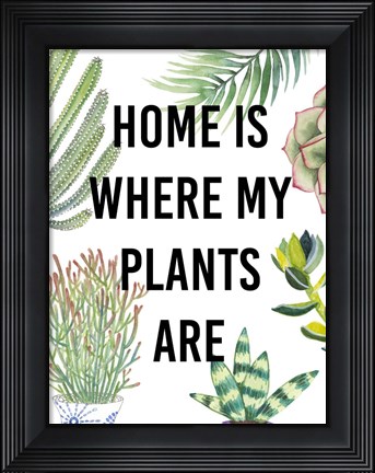 Framed Plant Love VI Print