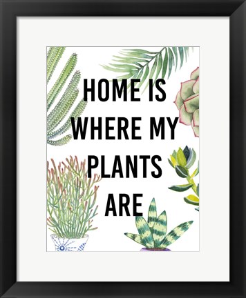 Framed Plant Love VI Print