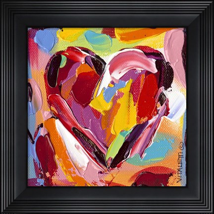 Framed Colorful Expressions I Print