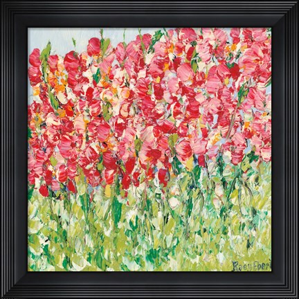 Framed My Little Sweet Pea Garden Print