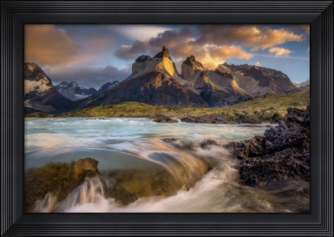 Framed Paine Towers Print