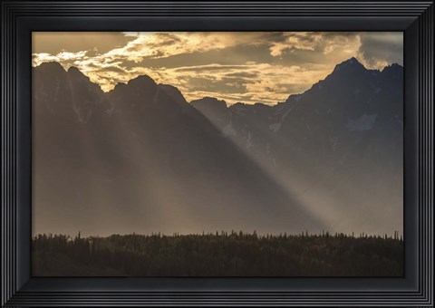 Framed Mountain Light Print