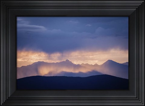 Framed Mountain Layers Print