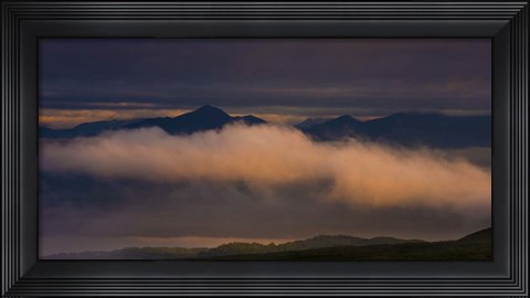 Framed Mountains and  Cloud Print