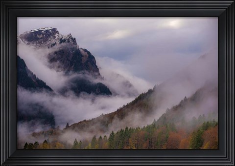 Framed Mountain Fog Print
