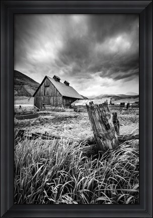 Framed Stormy Barn Print