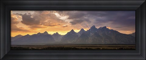 Framed Mountains Panorama Print