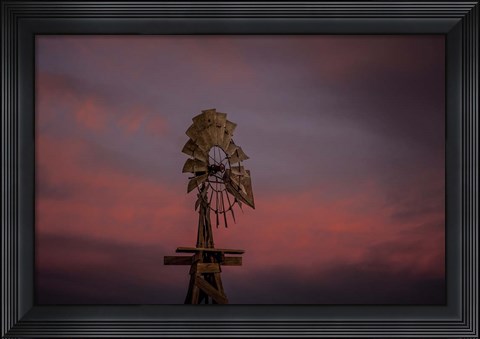 Framed Windmill 02 Print