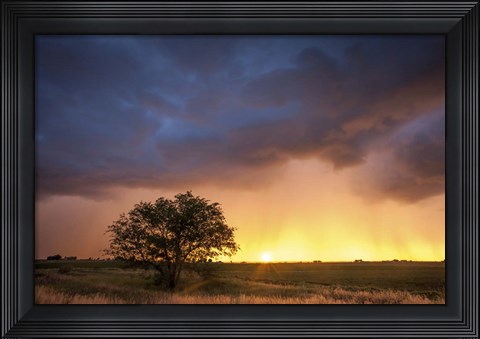 Framed Stormy Sunset Print