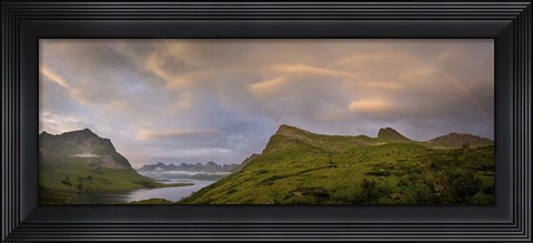 Framed Rainbow in the Mountains Print