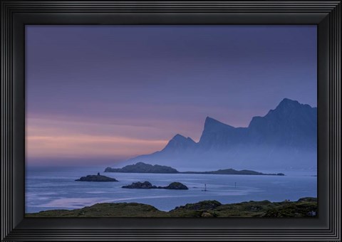 Framed Misty Landscape Print