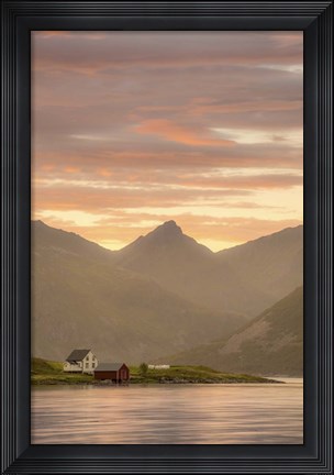 Framed Peaceful Farm 02 Print