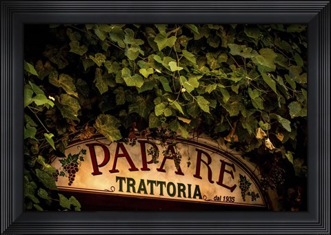 Framed Trattoria Print