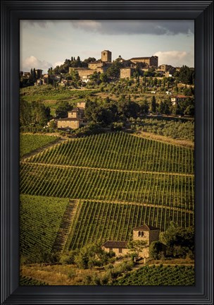 Framed Tuscany Vineyard 02 Print