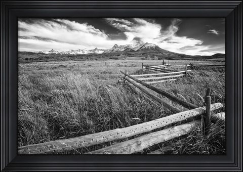 Framed Country Fence Print