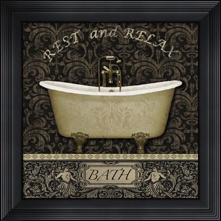 Framed Bath I Print