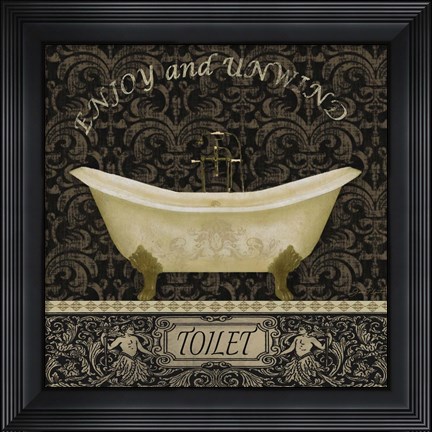 Framed Bath II Print