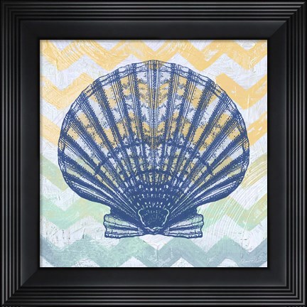 Framed Chevron Shell Print