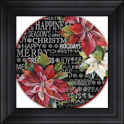 Framed Christmas Chalkboard Print
