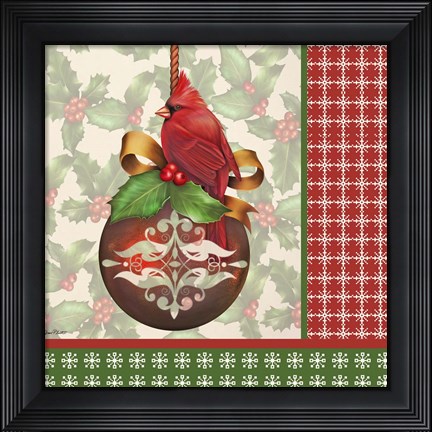 Framed Holly &amp; Berries 3 Print