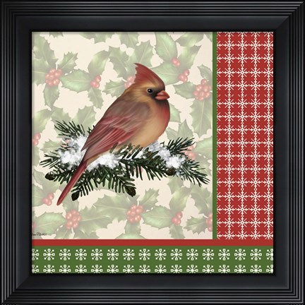 Framed Holly &amp; Berries 7 Print
