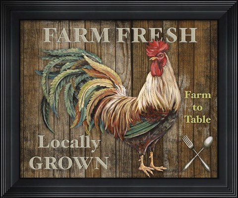 Framed Farm Fresh I Print