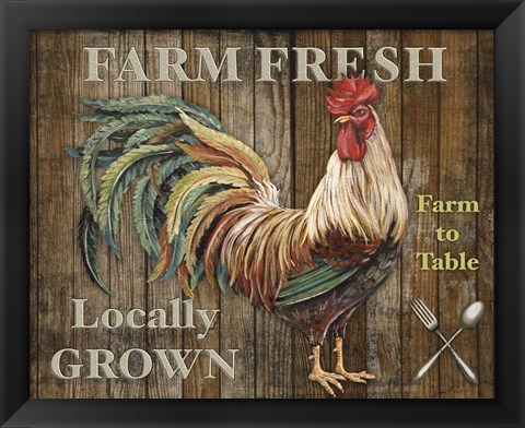 Framed Farm Fresh I Print