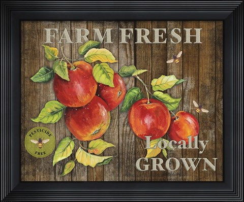 Framed Farm Fresh III Print