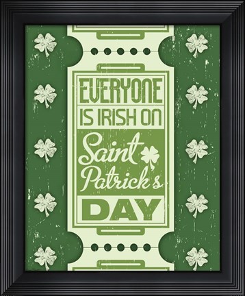 Framed Saint Patricks Day Print
