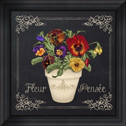 Framed Fleur Pensee Print