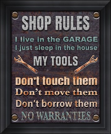 Framed Garage Special Print