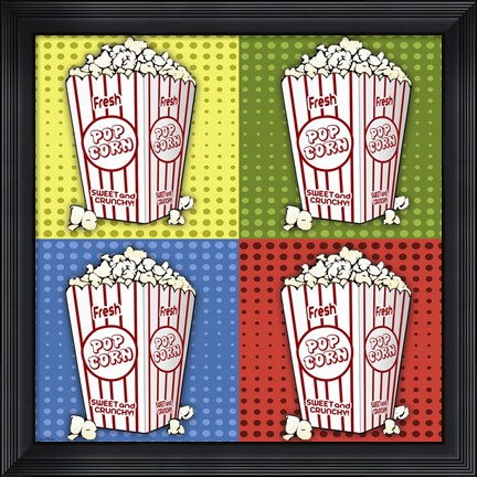 Framed Popcorn Pop Art II Print