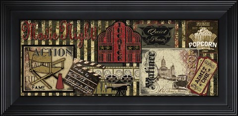 Framed Theater Sign Print