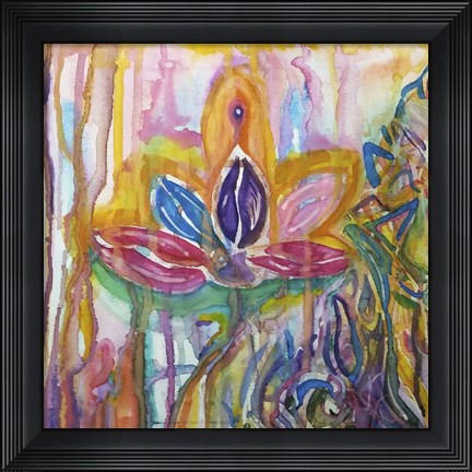Framed Lotus Print