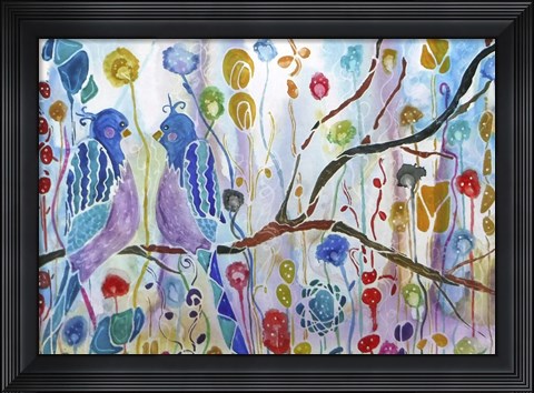 Framed Twittering Print