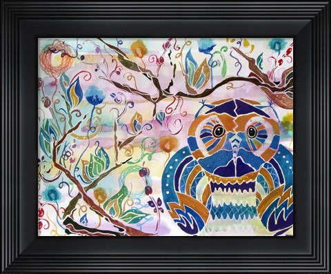 Framed What a Hoot Print