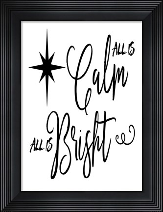 Framed Calm Bright Print