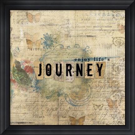 Framed Enjoy Lifes Journey Print