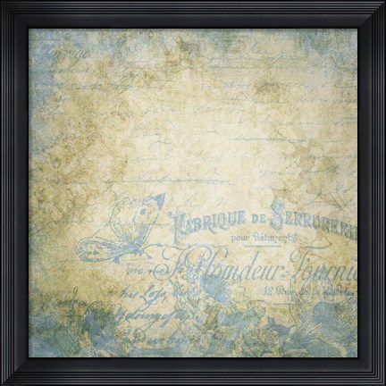 Framed French Blues Print