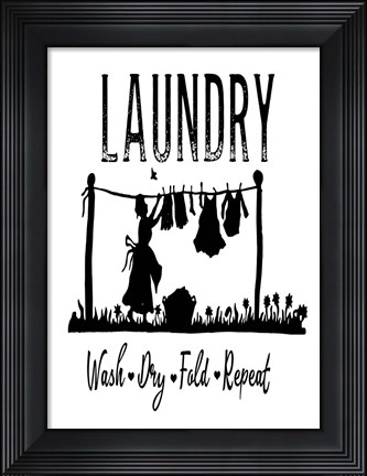 Framed Laundry Print