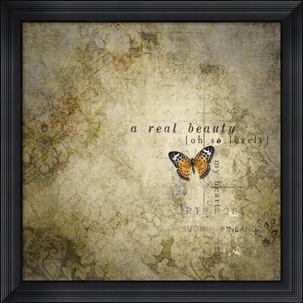 Framed Real Beauty Butterfly Print